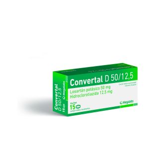 Convertal D® 50/12.5 x 15 Comprimidos