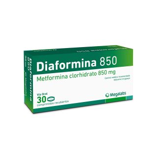 DIAFORMINA LP 850 MG 30 COMP