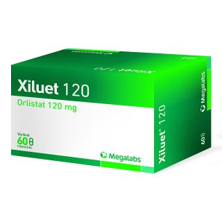 Xiluet 120 Mg X 60 Cápsulas (orlistat 120mg) Megalabs®