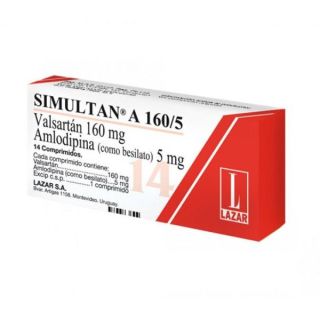 SIMULTAN A 160/10MG 14 COMP