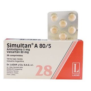 SIMULTAN A 160/5MG 14 COMP