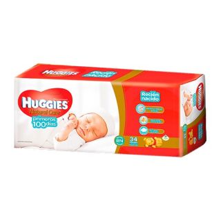 HUGGIES PAÑAL PRIMEROS 100 DIAS P 34 UND