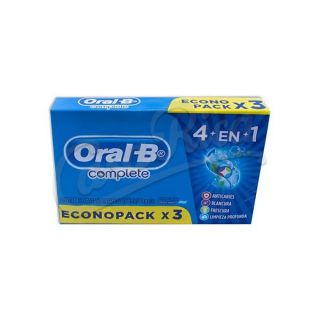 ORAL B CRE/DENTAL COMPLETE 4EN1 PACK 80X3