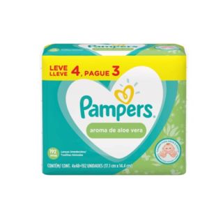 PAMPERS BABY WIPES TRIP PACK SCENT 192