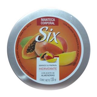 SIX L/CORPORAL MANTECA MANGO Y PAPAYA 130
