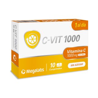 C VIT 1000 MG 10 COMP