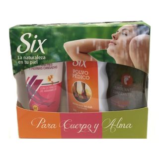 SIX PIE PACK CREMA HIDRATANTE + EXFOLIANTE