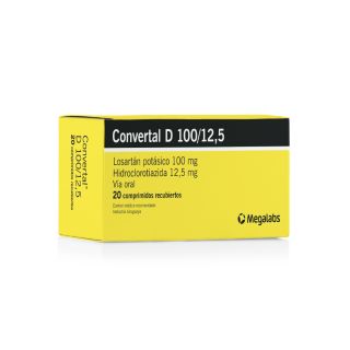 CONVERTAL D 100 12.5 MG 20 COMP