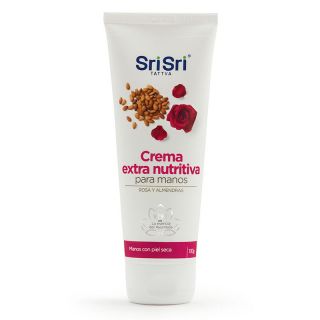 Crema Extra Nutritiva Manos Sri Sri Rosa Y Almendras 100g