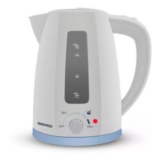 JARRA ELÉCTRICA DAEWOO BLANCA CON REGULADOR DE TEMPERATURA