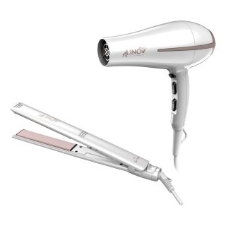 COMBO GA.MA PLANCHITA ELEGANCE LINO + SECADOR BORA LINO