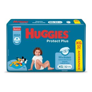 HUGGIES PROTECT PLUS X 32 TALLE XG