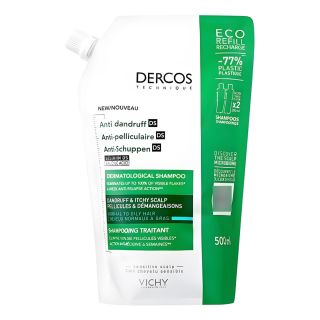 VICHY DERCOS ANTICASPA CABELLO GRASO REFILL 500 ML