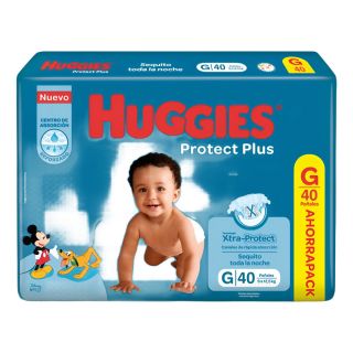 HUGGIES PROTECT PLUS X 40 TALLE G