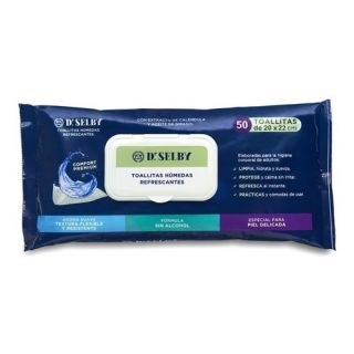 SELBY TOALLA HUMEDA REFRESCANTE  ADULTOS 50