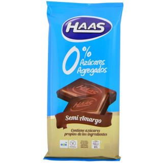 HAAS TAB 0% AZUCAR 70 GR SEMI AMARGO
