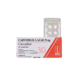 CARVEDILOL 25 MG 30 COM