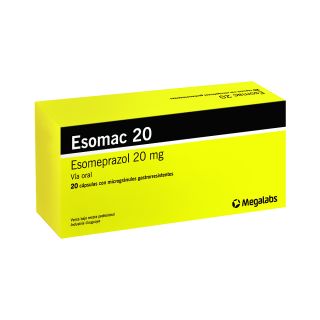 ESOMAC 20 MG 20 CAPS