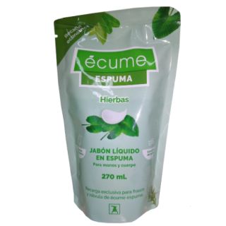 ECUME MOUSSE DUCHA HIERBAS 176 GR/167 ML