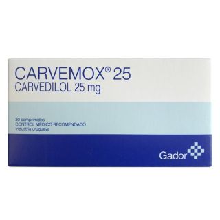 CARVEMOX 25 MG 30 COMP