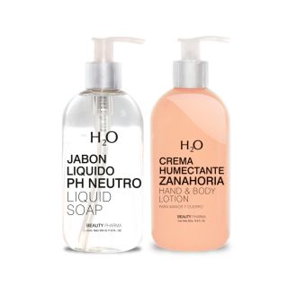 Pack H2O Jabon Líquido Neutro 350ml + Crema Humectante 320g