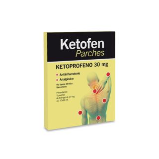 KETOFEN 30 MG 5 PARCHES