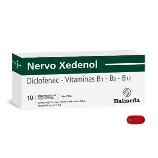 NERVO XEDENOL 50 MG 10 COMP