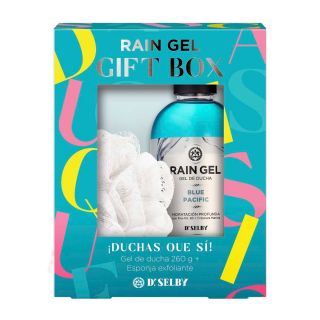 Estuche Rain Gel Blue Dr Selby Gel Ducha 260g + Esponja