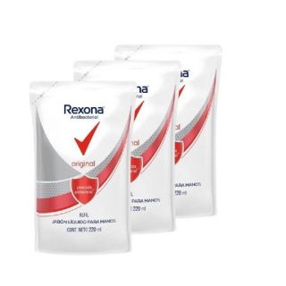 REXONA JABON LIQUIDO ANTIBACTERIAL ORIG/3X2