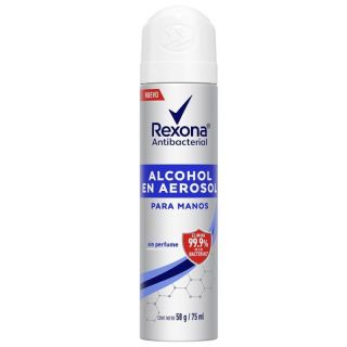 REXONA ALCOHOL EN AEROSOL PARA MANOS 75 ML