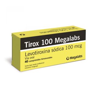 TIROX 100 MG 40 COMP