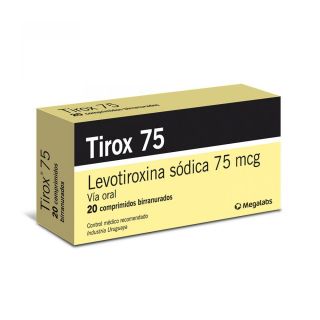 TIROX 75 MG 20 COMP