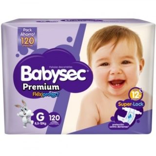 BABYSEC PAÑAL PREMIUM SUPER JUMBO GDE 120