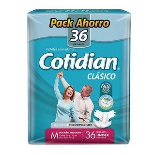 COTIDIAN CLASICO MEDIANO 36 PAÑALES