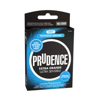 Preservativos Prudence Extra Grande x 3 Ultra Sensibles