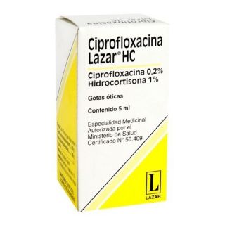 CIPROFLOXACINA LAZAR HC OTICA 5 ML