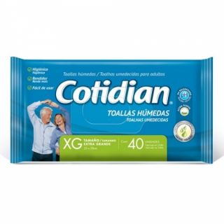 COTIDIAN TOALLA HUMEDAS 40 UND