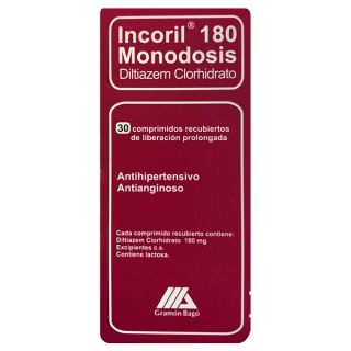 INCORIL MONODOSIS 180 MG 30 COMP