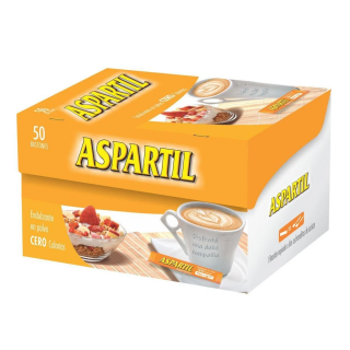 Aspartil® Endulzante En Polvo x 50 Sticks