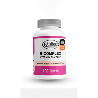 B Complex X 100 Tabs Qualivits Vitaminas B + C + Zinc