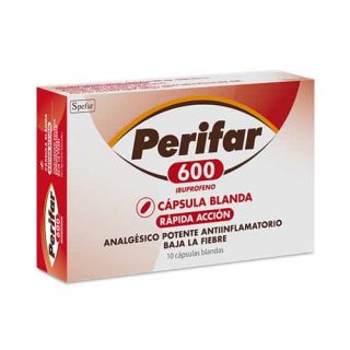 PERIFAR 600 MG 10 CAPS BLAND