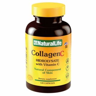Collagen C Hidrolysate + Vitamina C Natural Life x 120cáps.