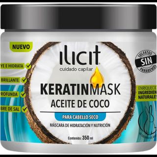 Keratinmask Ilicit Aceite de Coco 350ml