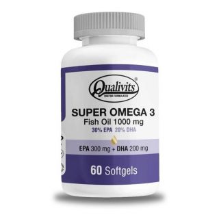 SUPER OMEGA-3 FISH OIL QUALIVITS X 60 CAPS