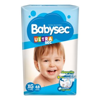 BABYSEC PAÑAL ULTRA JUMBO XG 48