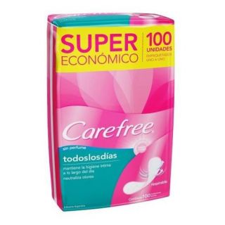 CAREFREE TODOS LOS DIAS 100 U