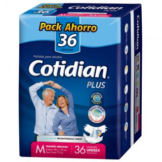 COTIDIAN PLUS GRA/36 PAÑALES