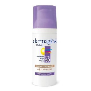 DERMAGLOS SOLAR FACIAL F50 CREMA TONO MEDIO 50 GR