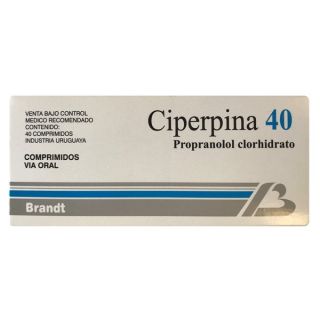 CIPERPINA 40 MG 40 COMP