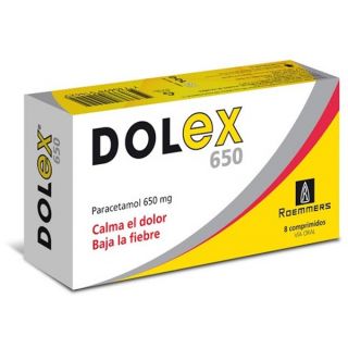 DOLEX 650 MG 8 COMP